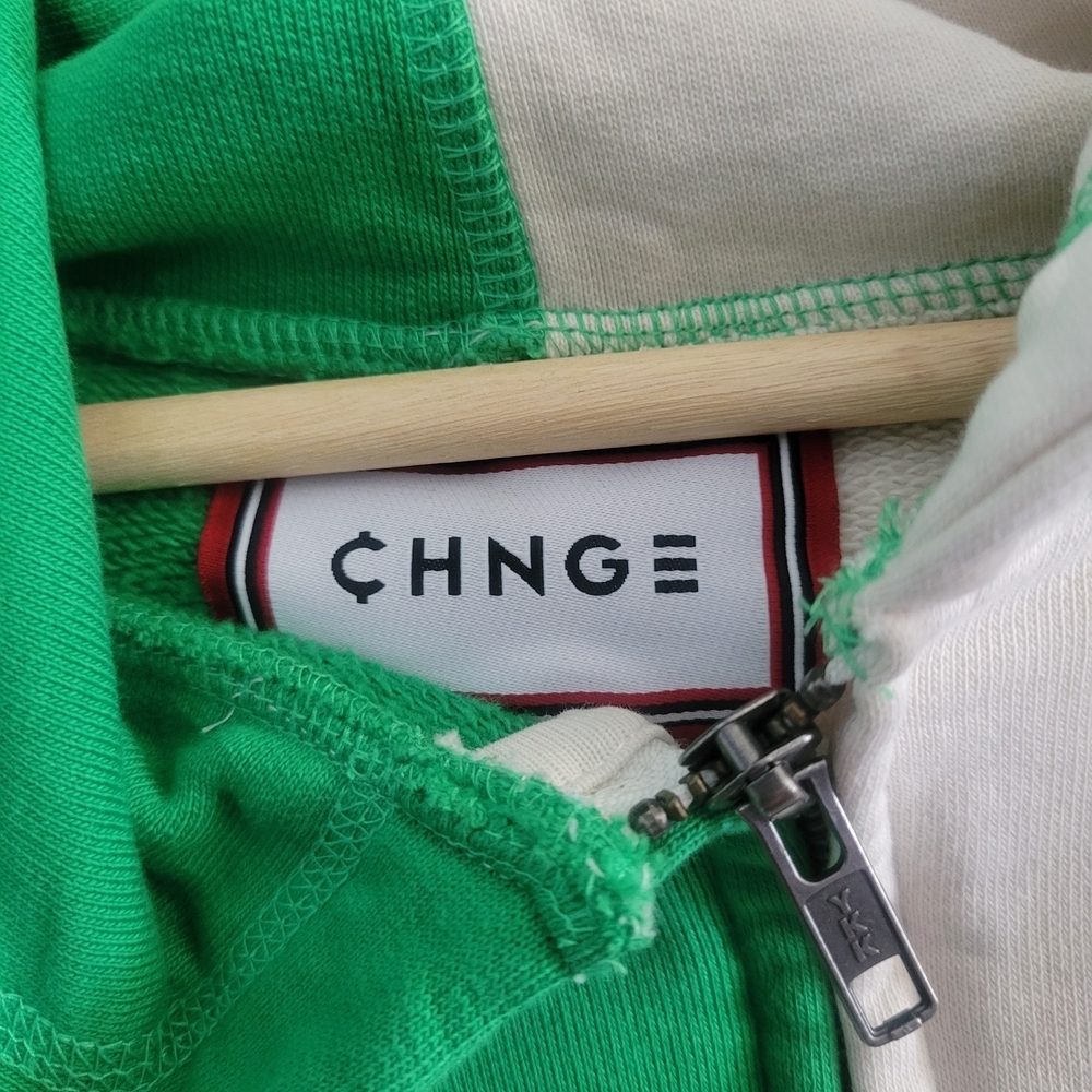 CHNGE Size M Organic Cotton Colorblock Zip Up Hoodie Unisex - Picture 9 of 13